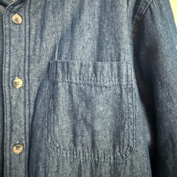 Vintage Wrangler Premium Quality Blue Sherpa Lined Denim Shirt Size Medium M - Picture 3 of 4